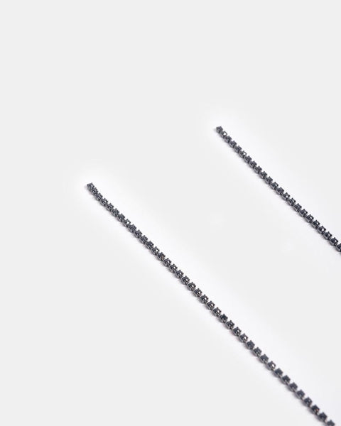 Crystal Open Necklace in Black by Dries Van Noten Woman at Mohawk General Store