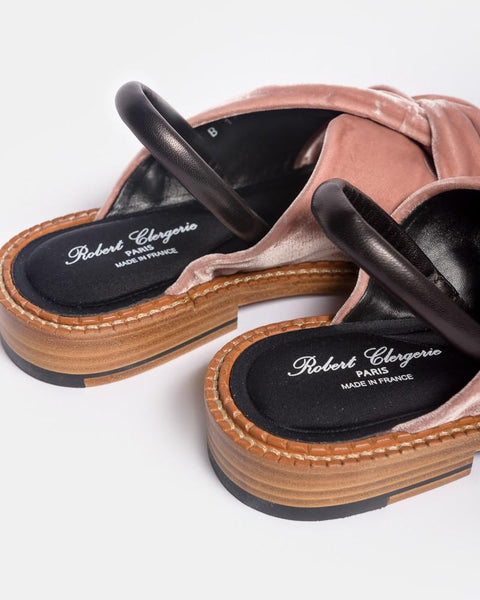 Blosst Sandal in Skin Velvet by Robert Clergerie at Mohawk General Store