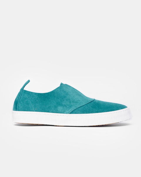 Slip On Sneaker in Aqua by SMOCK Man at Mohawk General Store