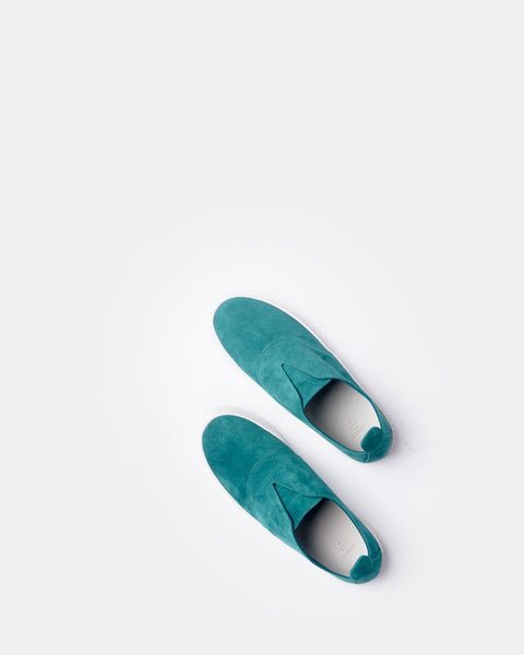Slip On Sneaker in Aqua by SMOCK Man at Mohawk General Store