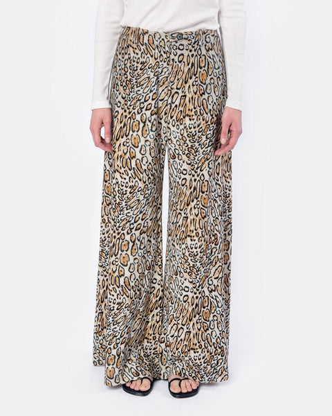 Bell Pant in Leopard by Raquel Allegra at Mohawk General Store