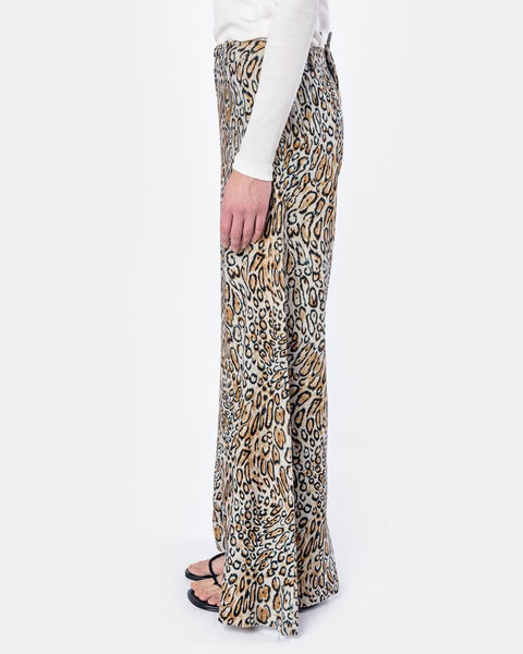 Bell Pant in Leopard by Raquel Allegra at Mohawk General Store