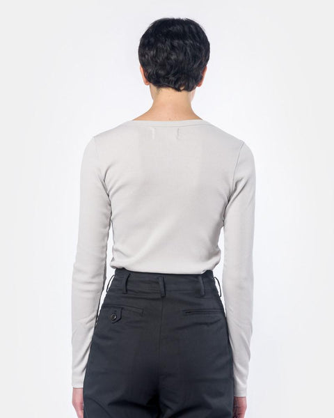 Long Sleeve Tereco Tee in Grey by SMOCK Woman at Mohawk General Store