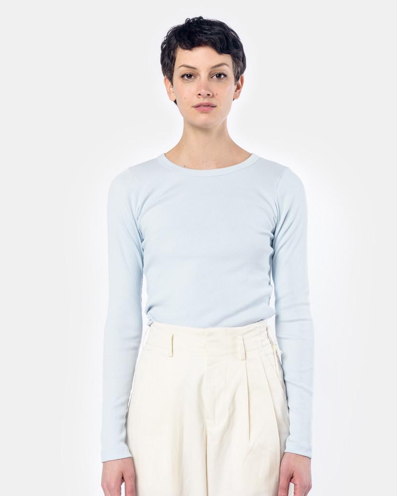 Long Sleeve Tereco Tee in Light Blue by SMOCK Woman at Mohawk General Store