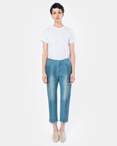 Panelled Denim Pants in Denim by StandAlone at Mohawk General Store