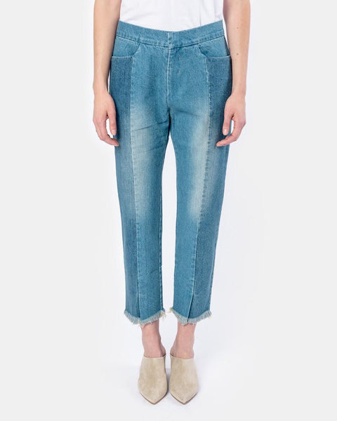 Panelled Denim Pants in Denim by StandAlone at Mohawk General Store