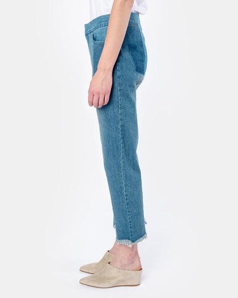 Panelled Denim Pants in Denim by StandAlone at Mohawk General Store