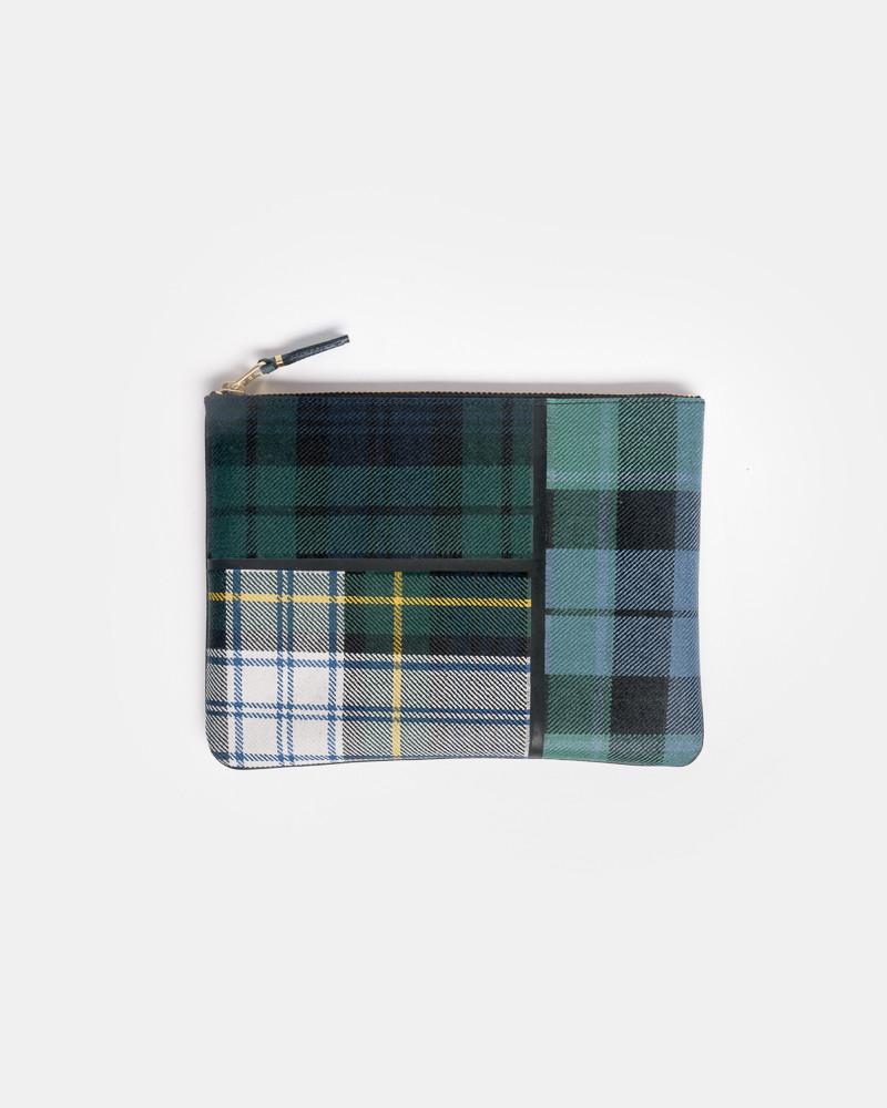 Tartan Patchwork Pouch in Green by Comme des Garçons at Mohawk General Store