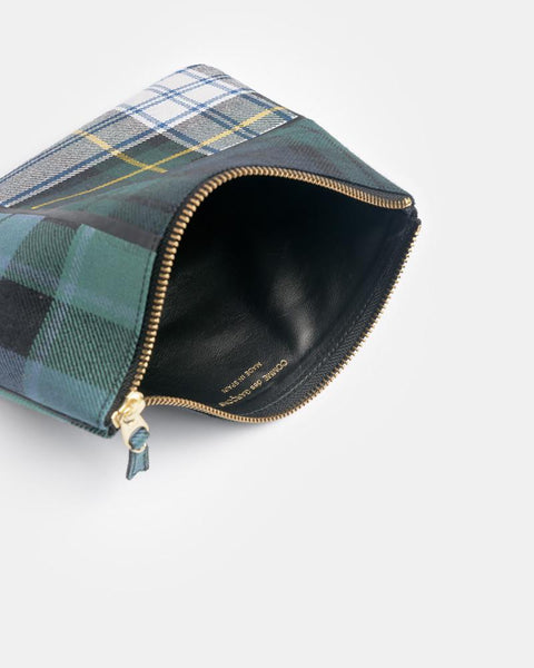 Tartan Patchwork Pouch in Green by Comme des Garçons at Mohawk General Store