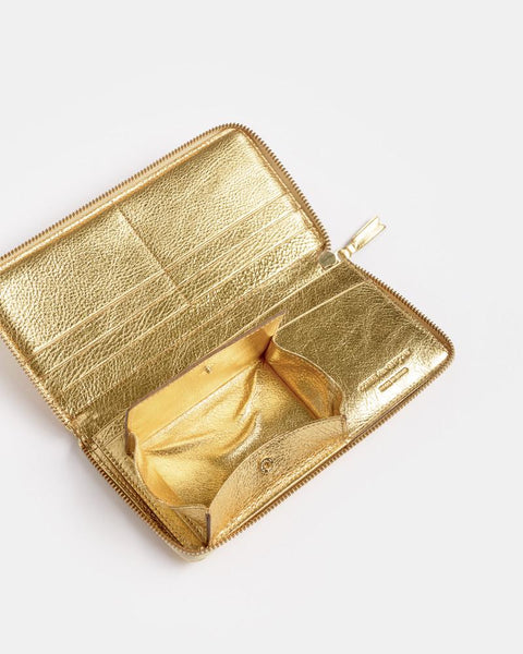 Long Gold Line Wallet in Gold 0110G by Comme Des Garcons Mohawk General Store