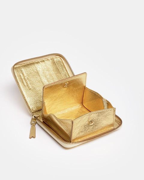 Wallet in Gold by Comme des Garçons at Mohawk General Store