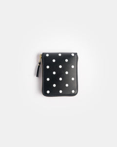 7100PD Polka Dots Wallet in Black by Comme des Garçons Mohawk General Store