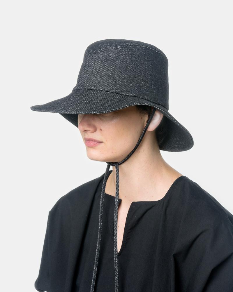 Fisherman Hat in Black Denim by Clyde at Mohawk General Store