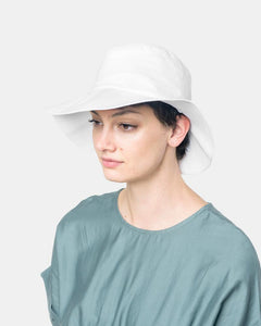 Fisherman Hat in White Linen by Clyde at Mohawk General Store