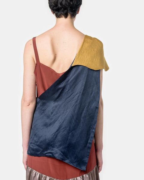 Untitled Dress with Cape in Mauve/Maroon by Delfina Balda at Mohawk General Store
