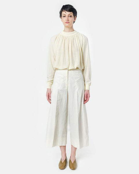 Large Pants Crop in Cream by Lemaire Woman at Mohawk General Store