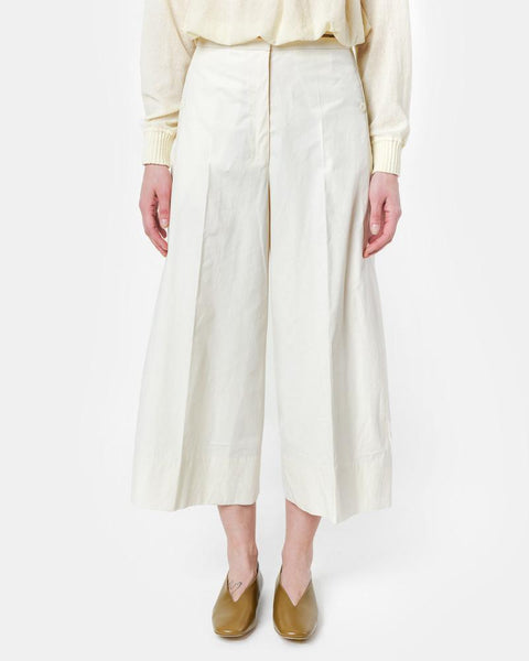 Large Pants Crop in Cream by Lemaire Woman at Mohawk General Store