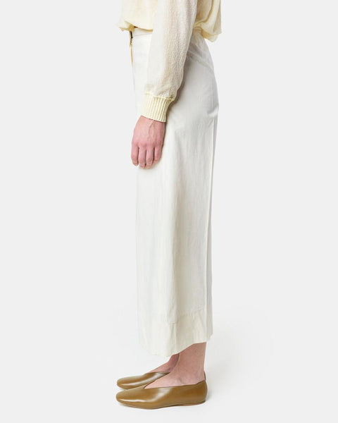 Large Pants Crop in Cream by Lemaire Woman at Mohawk General Store