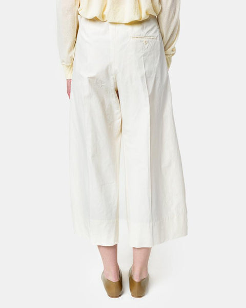 Large Pants Crop in Cream by Lemaire Woman at Mohawk General Store