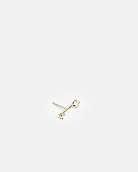 Tiny Neptune Orbit Stud in 14k Gold by Kristen Elspeth at Mohawk General Store