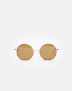 Scientist Sunglasses in Gold Pink/Beige by Acne Studios Woman at Mohawk General Store