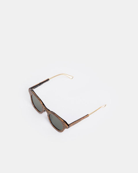 Wood Grain Sunglasses in Brown by REJINA PYO at Mohawk General Store