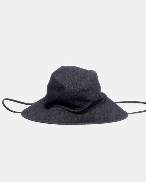 Fisherman Hat in Black Denim by Clyde at Mohawk General Store