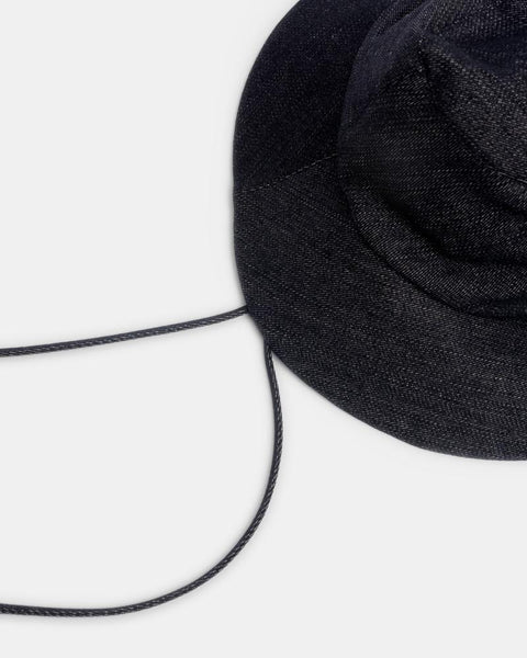 Fisherman Hat in Black Denim by Clyde at Mohawk General Store