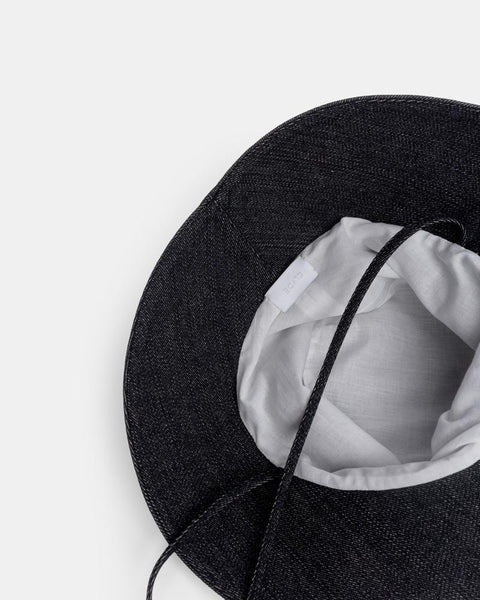 Fisherman Hat in Black Denim by Clyde at Mohawk General Store
