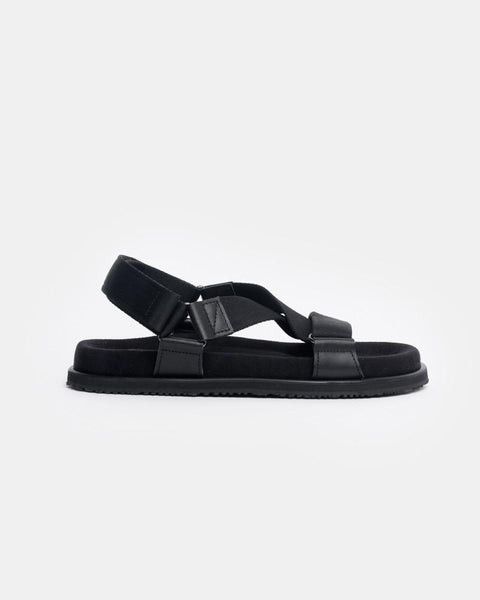 Cross Sandals in Black by SMOCK Man at Mohawk General Store