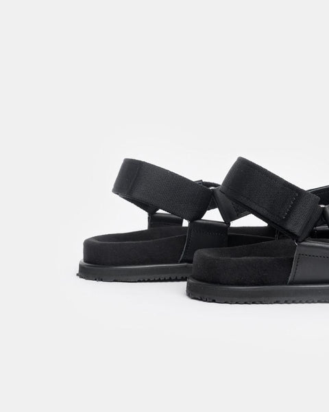 Cross Sandals in Black by SMOCK Man at Mohawk General Store