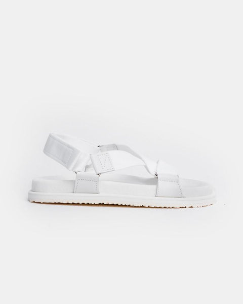 Cross Sandals in White by SMOCK Man at Mohawk General Store