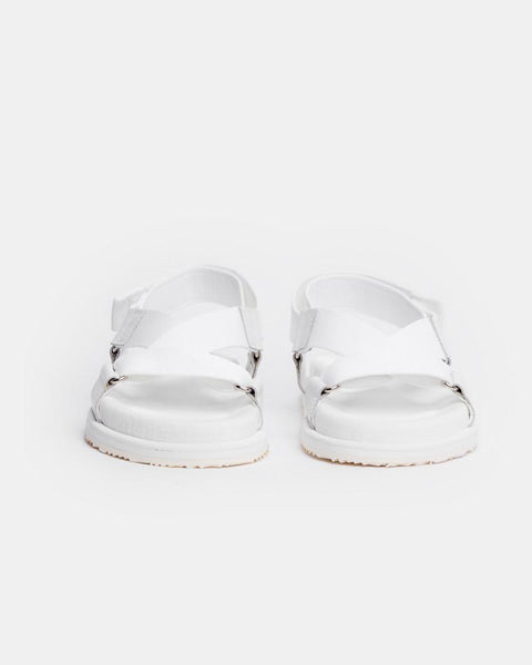 Cross Sandals in White by SMOCK Man at Mohawk General Store