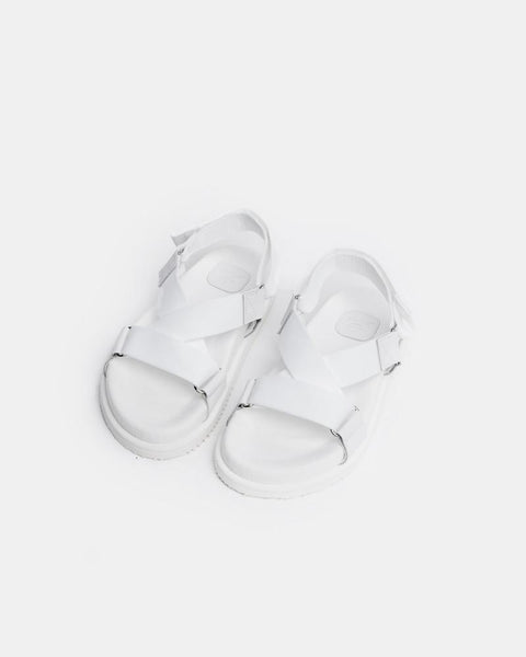 Cross Sandals in White by SMOCK Man at Mohawk General Store