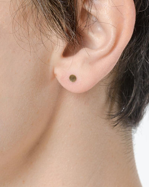 4mm Sequin Stud in 14K Gold by Kathleen Whitaker at Mohawk General Store