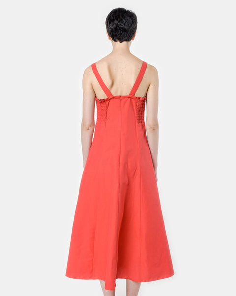 La Mola Dress in Red Cotton Linen by Maryam Nassir Zadeh at Mohawk General Store