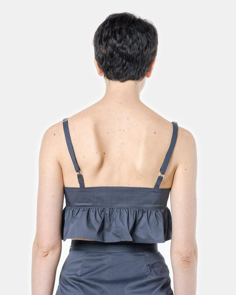 Playa Tank in Navy Paper Cotton by Maryam Nassir Zadeh at Mohawk General Store
