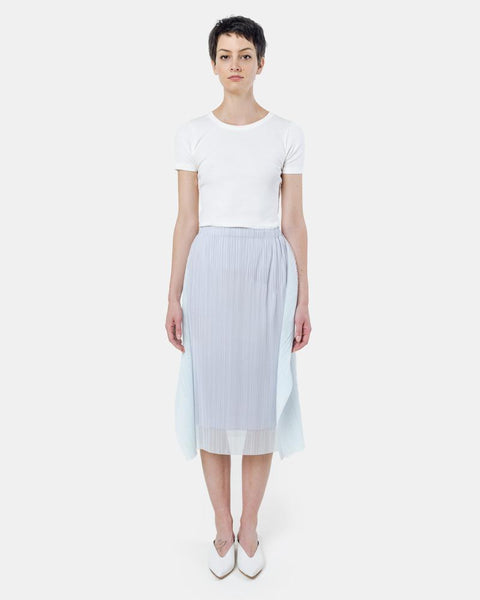 JG705 Fin Skirt in Silver by Issey Miyake Pleats Please at Mohawk General Store