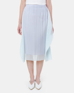 JG705 Fin Skirt in Silver by Issey Miyake Pleats Please at Mohawk General Store