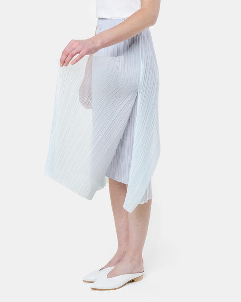 JG705 Fin Skirt in Silver by Issey Miyake Pleats Please at Mohawk General Store