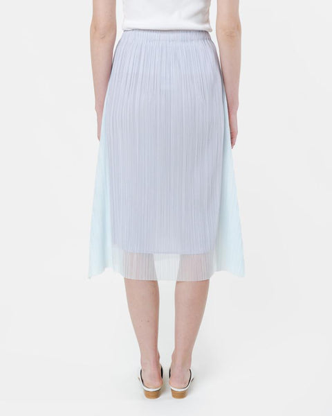 JG705 Fin Skirt in Silver by Issey Miyake Pleats Please at Mohawk General Store