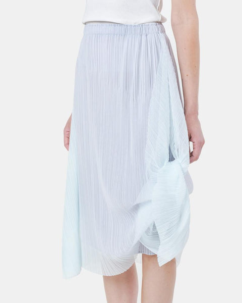 JG705 Fin Skirt in Silver by Issey Miyake Pleats Please at Mohawk General Store