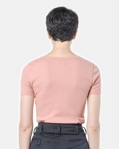 Short Sleeve Tereco Pima Tee in Pink by SMOCK Woman at Mohawk General Store