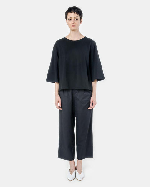 Wide Sleeve Top in Black by SMOCK Woman at Mohawk General Store