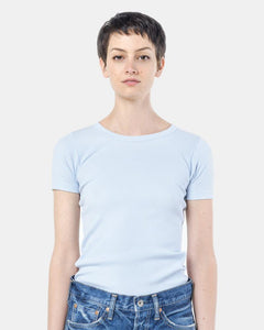 Short Sleeve Tereco Pima Tee in Light Blue by SMOCK Woman at Mohawk General Store