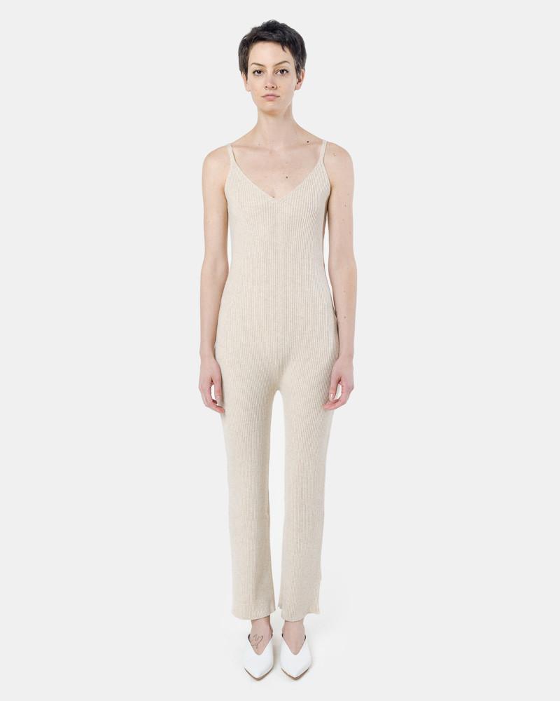 Ribbed Jumpsuit in Oatmeal by Ryan Roche at Mohawk General Store