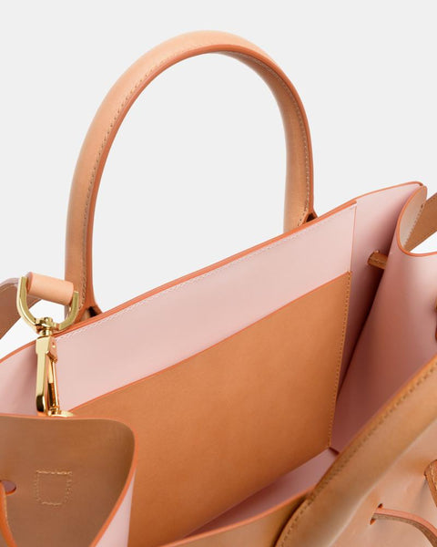 Sun Bag in Cammello/Rosa by Mansur Gavriel at Mohawk General Store