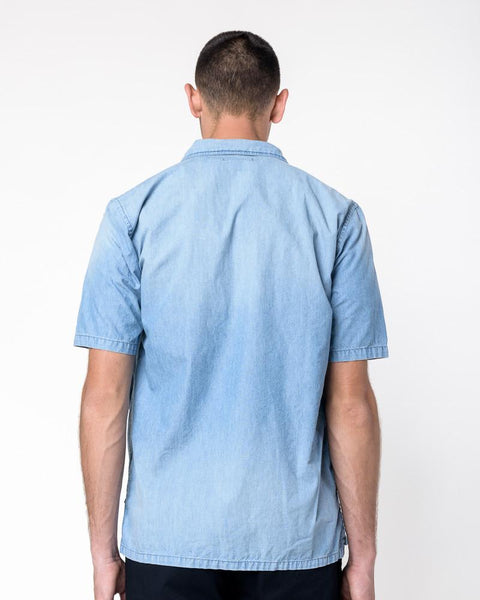 Typewriter Tourist Shirt in Chambray by Nonnative at Mohawk General Store