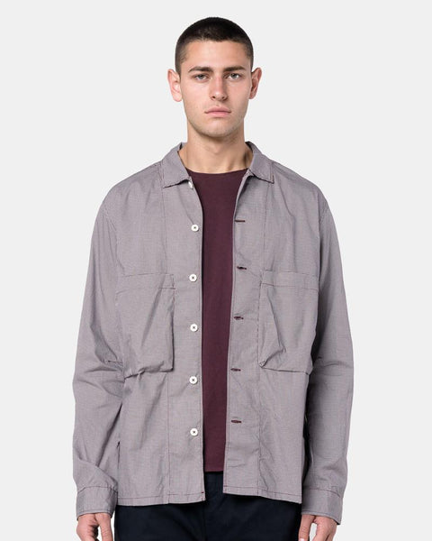 Geometric Print Tourist Shirt in Wine by Nonnative at Mohawk General Store