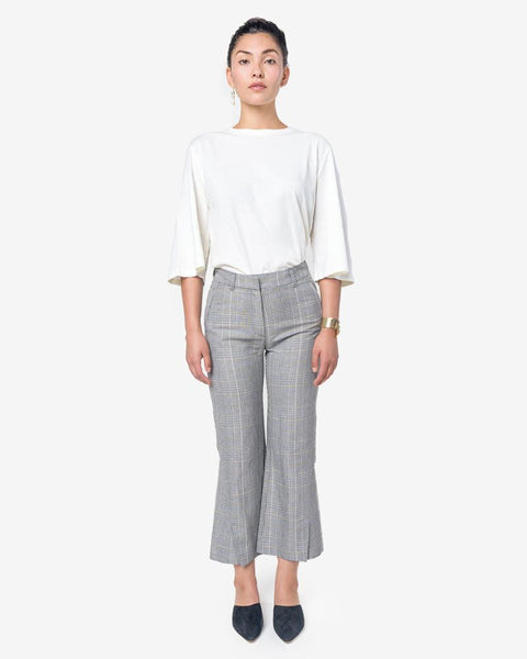 High Trouser in Yellow Check by Hope at Mohawk General Store